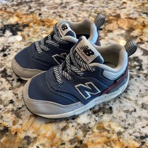 New Balance Kids' Blue and Gray Sneakers